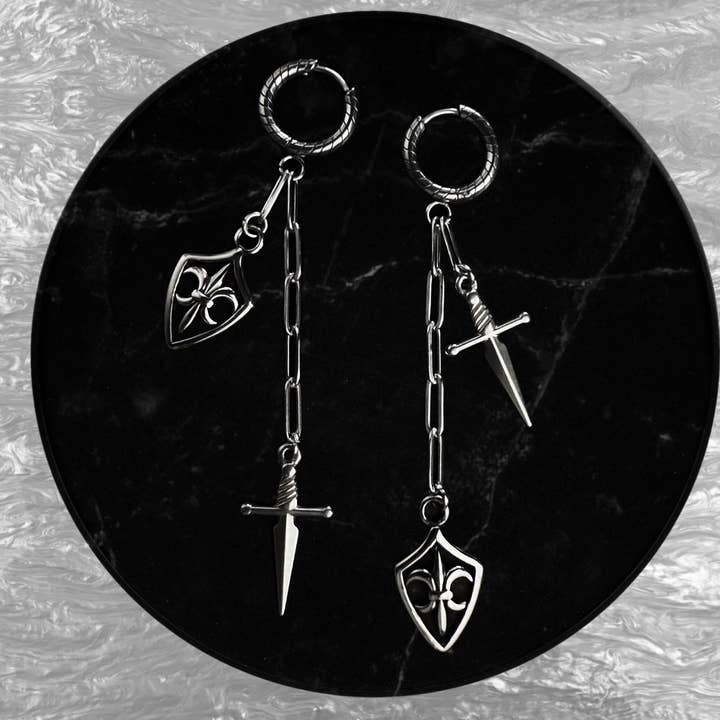 Joan of Arc Earrings for wholesale by While Odin Sleeps