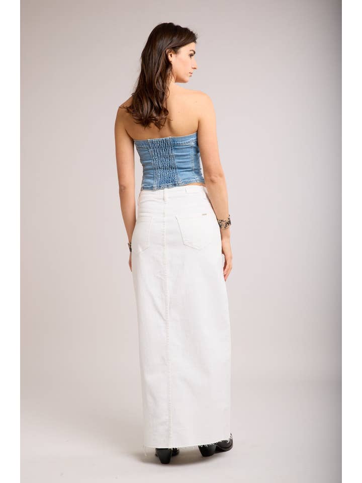 Jupe fendue avant blanc - Pauline for wholesale on Faire