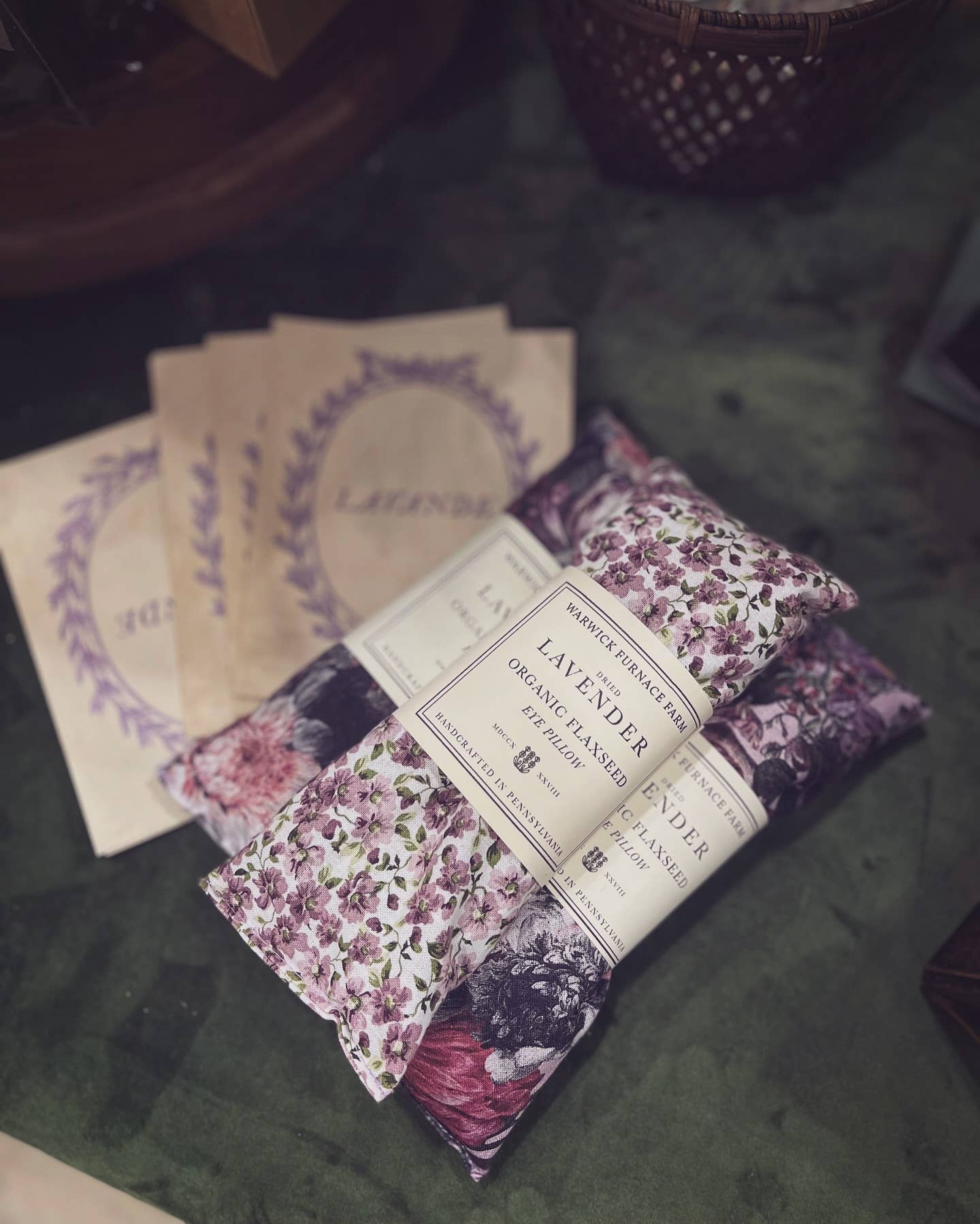 Warwick Furnace Farm LLC - Wholesale Spa/Therapy Pillow - Lavender Flaxseed Eye Pillow5