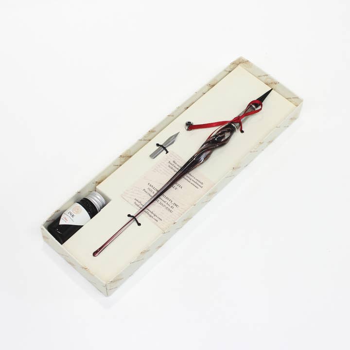 San Lorenzo Design - Wholesale Pen - Murano Twisted Glass Pen, Classic Writing Instrument5