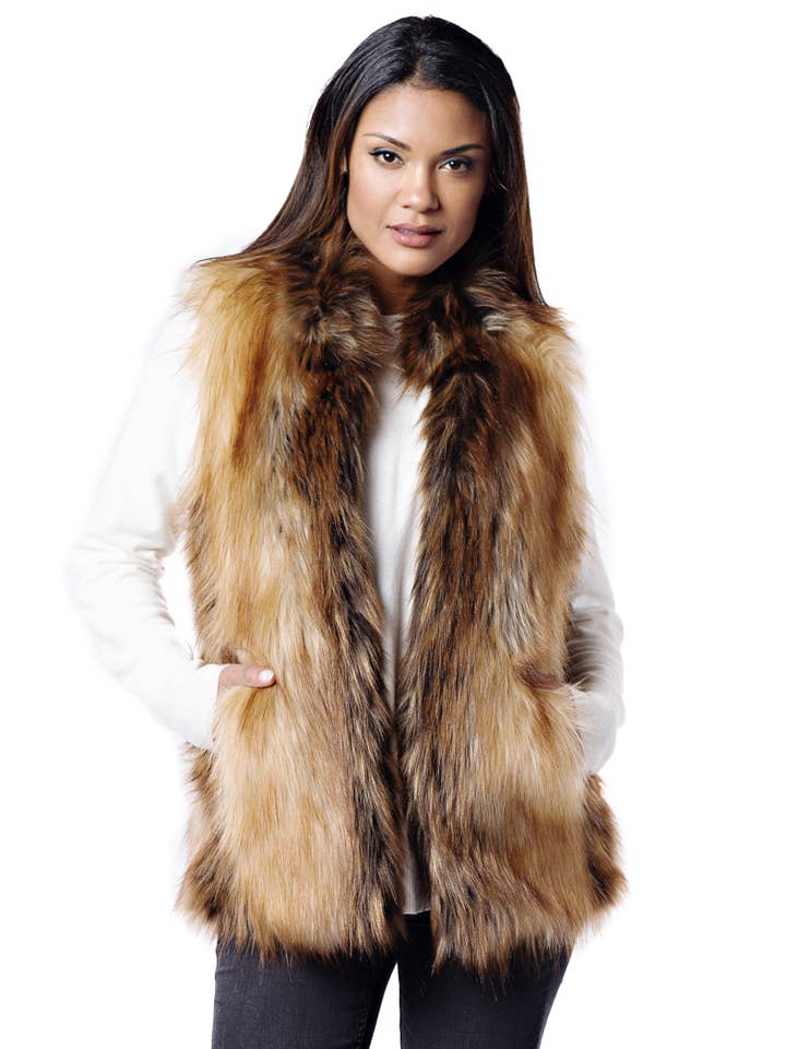 REMOVED BRAND - Wholesale Outerwear Vest - Women's - Limited Edition Faux Fur Hook Vest3