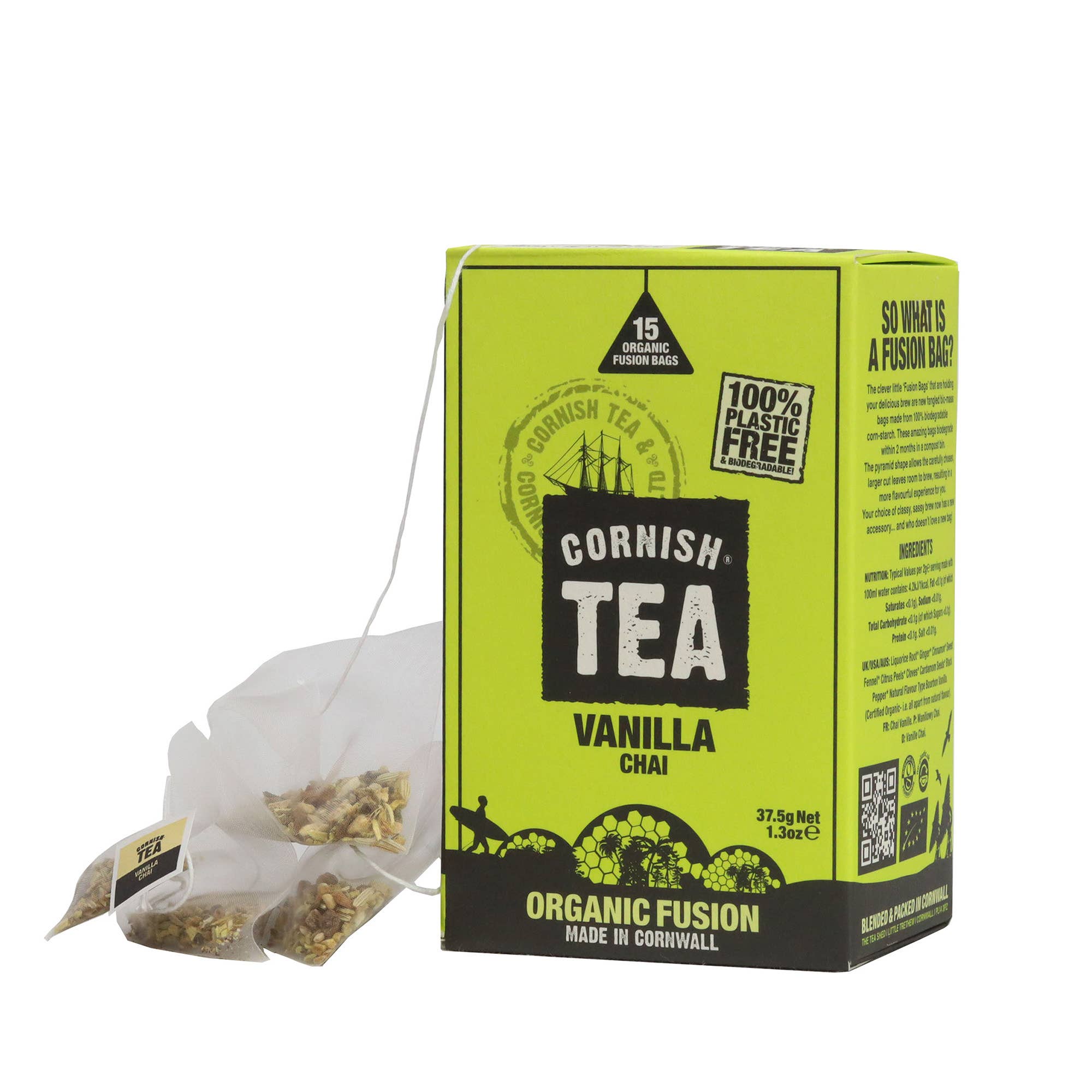 Cornish Tea and Cornish Coffee – wholesale Tea bags – 6x 15 Fusions - Vanilla Chai1