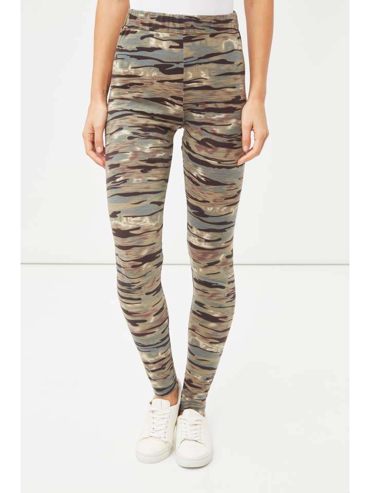 BanBat - Wholesale Athletic/Lounge Leggings - Women's - Women's camouflage print leggings - LA-2100153