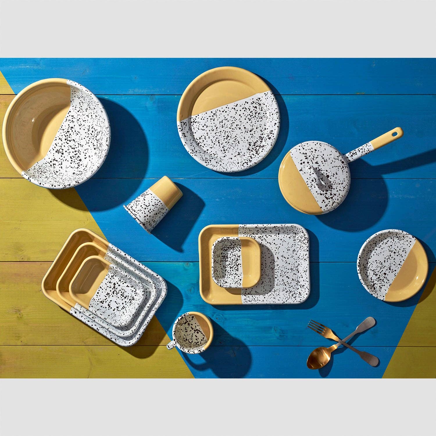 Darling Spring - Wholesale Dinner Plate - Enamel Mezze Square Plate16