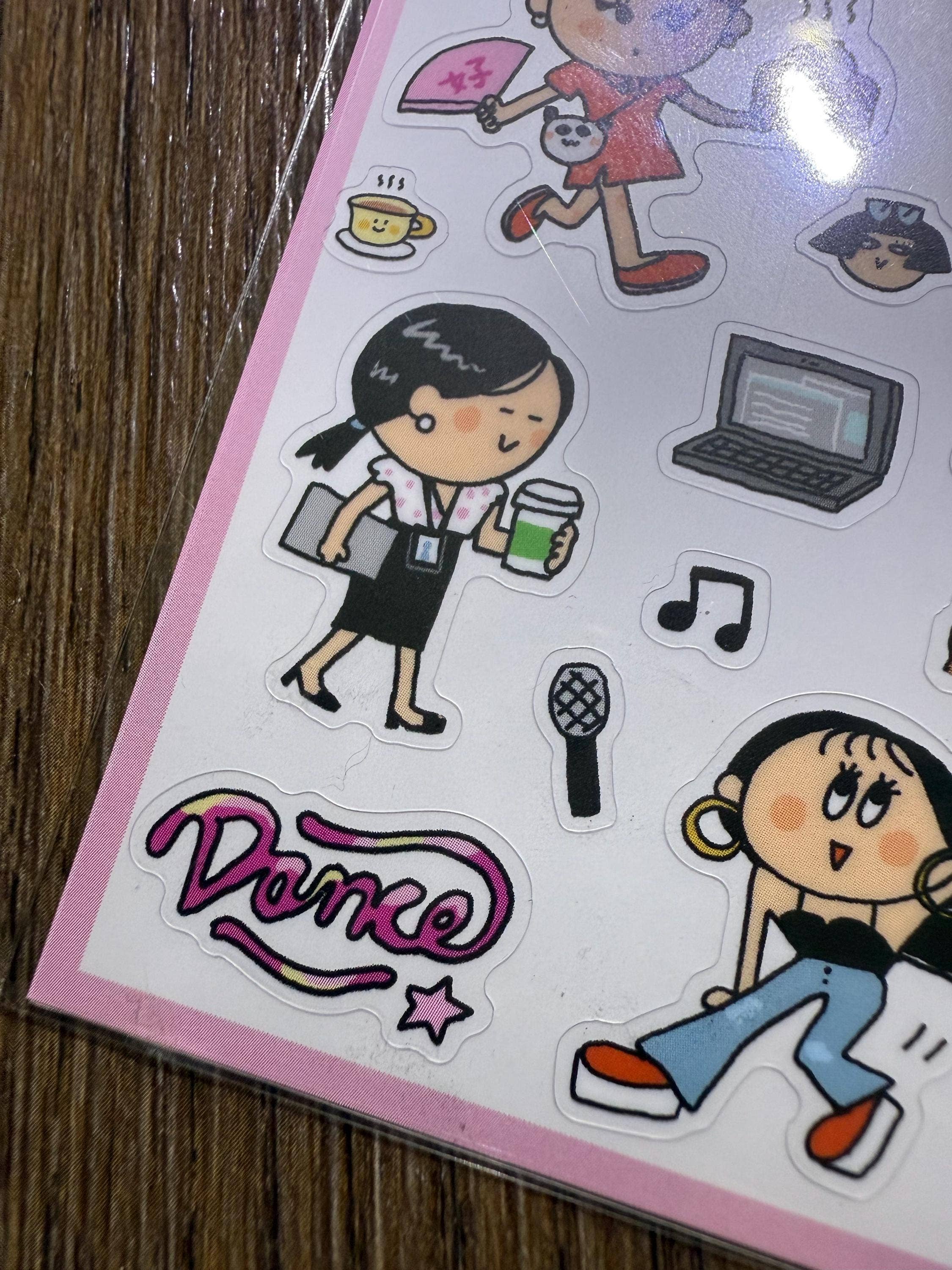 RiN! Studio US – wholesale Sticker – Girls Power PVC Stickers: RiN Studio Original4