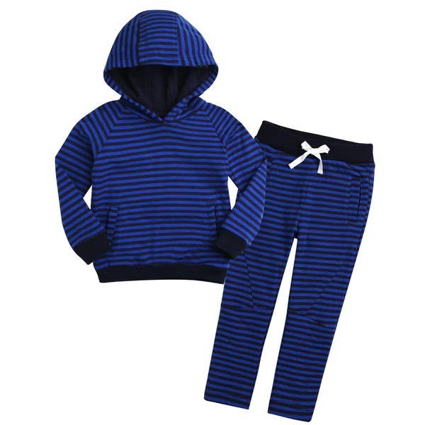 Blue Bengdi Hoodie Blue- Hoodie & Pants Set for wholesale on Faire