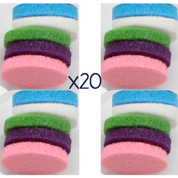 Set of 20 blotters for aromatherapy jewelry for wholesale by Zen'Arôme