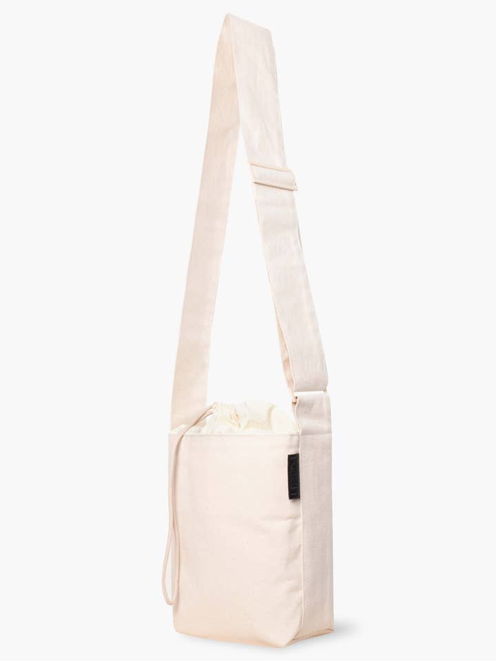 Mini seau bandoulière en coton naturel pour la vente par KAAN BAGS LLC