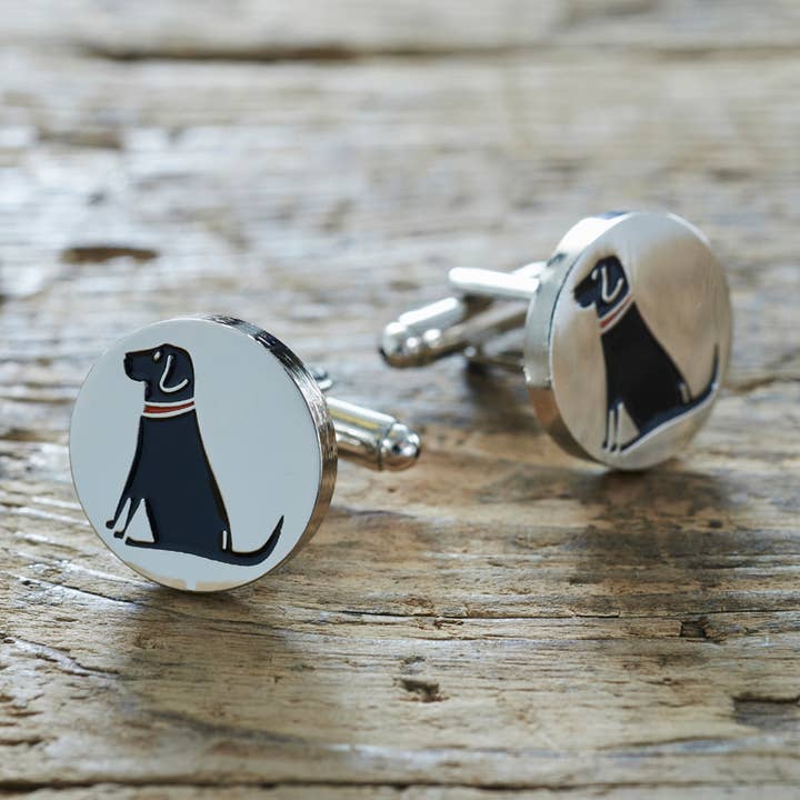 Sweet William Designs - Wholesale Manchetknopen - Heren - Manchetknopen - Black Labrador0