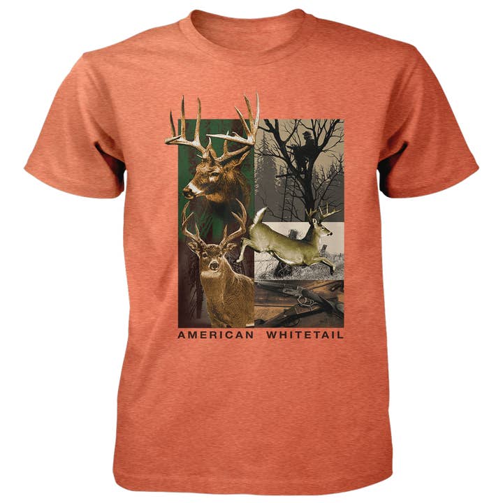 American Whitetail - 4,5 oz bomulds-T-shirt for engroshandel hos Old Country Outfitters