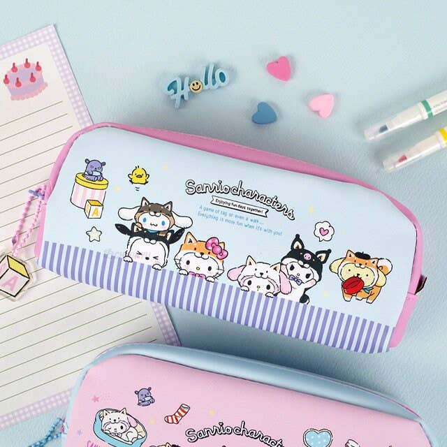 Sanrio My Pet Half round Pencil Case/ Pouches/ Makeup Pouch for wholesale by K-Wonderland