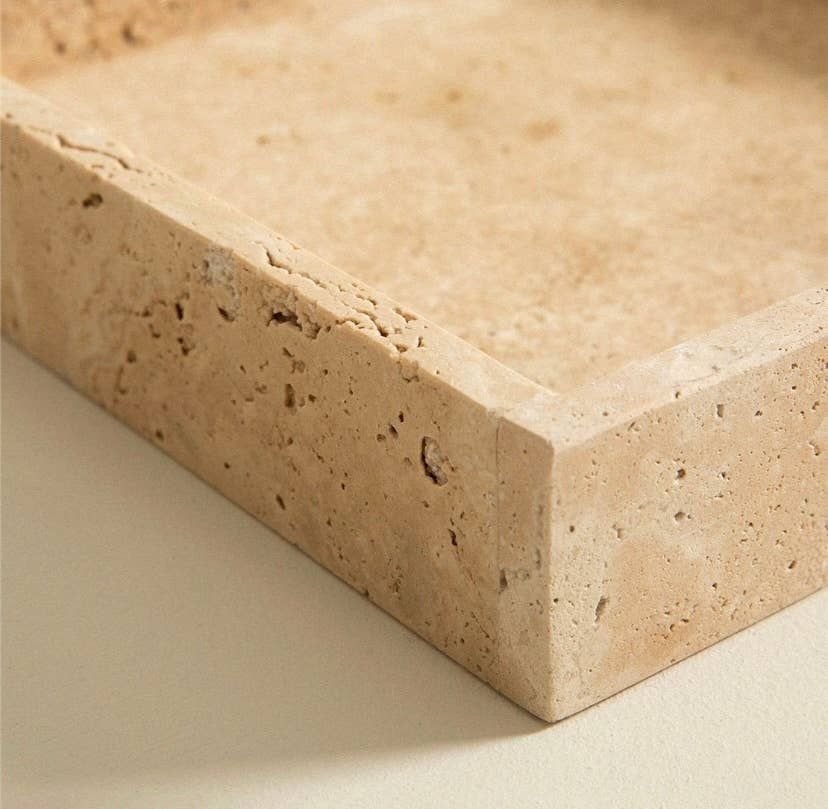 HAAND Craft - Wholesale Desk Tray - OTTOMAN DESK TRAY, TRAVERTINE TRAY, MARBLE STONE ORGANIZER3