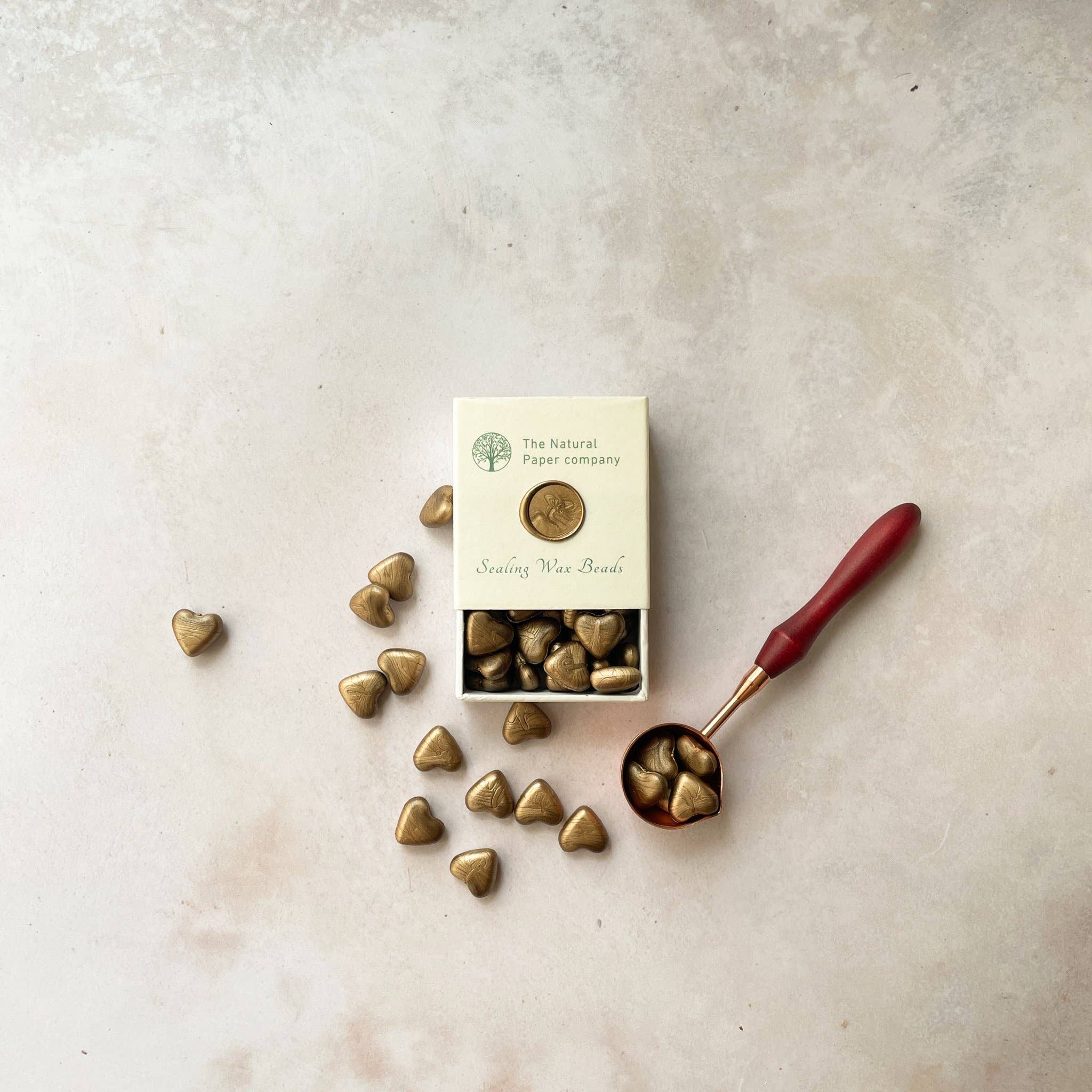 The Natural Paper Company – wholesale Tätningsvax – Varmguldiga vaxpärlor för sigill – plastfria5