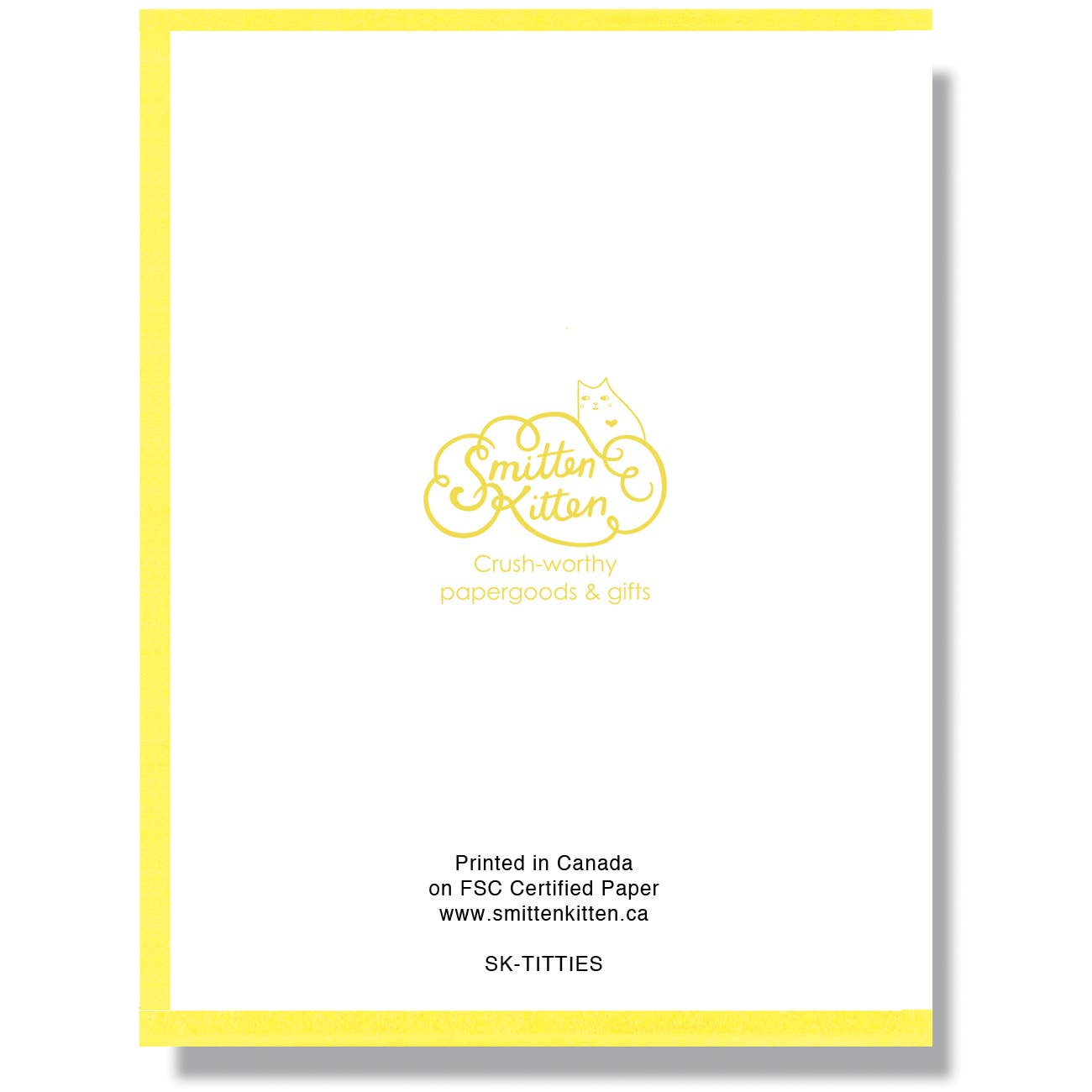 Smitten Kitten - Wholesale Love Card - You're The Kitties' Titties Card1