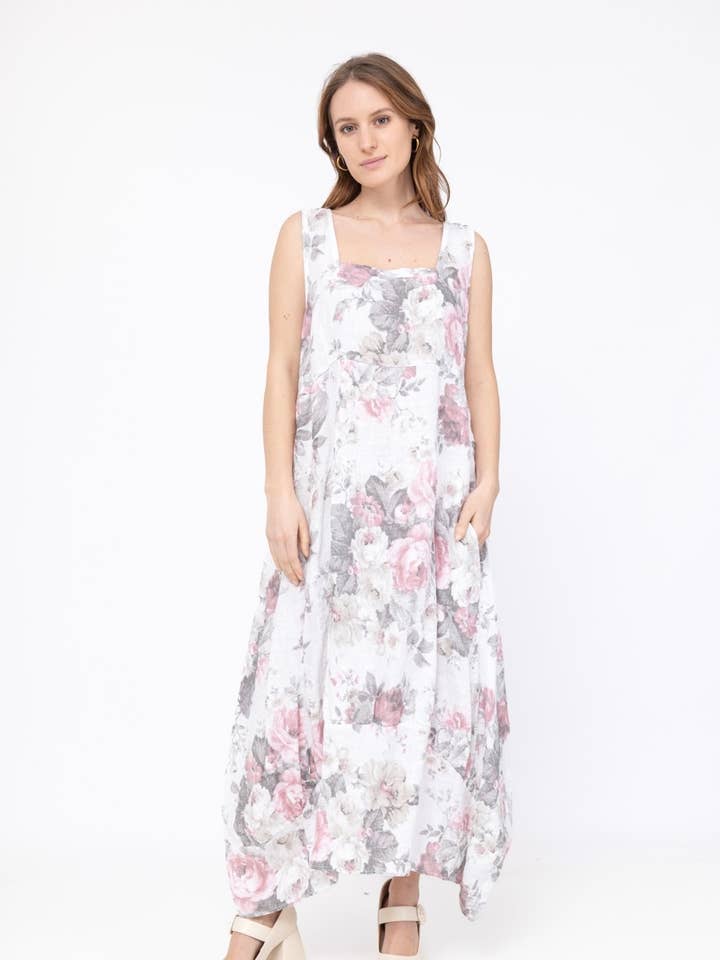 LINEN & COTTON HOUSE - Wholesale Dress - Women's - LINEN DRESS 322 SPRING SUMMER CLOTHING