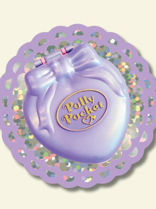Autocollant en vinyle pailleté Polly Pocket pour la vente par Shellflower