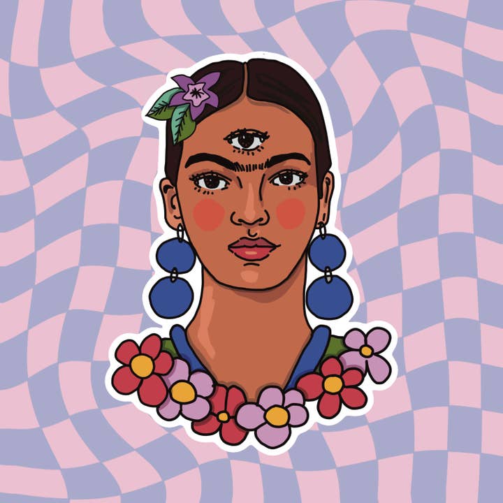 Vinyl Sticker - Tredje øje Frida for engroshandel hos Emmarose Heath Art