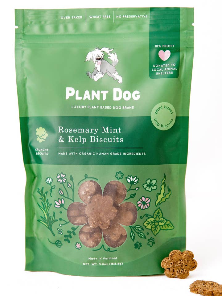 Rosmarin, Mynte og Tangkiks – Naturlig Åndedrætsfrisker til Hunde for engroshandel hos Plant Dog LLC