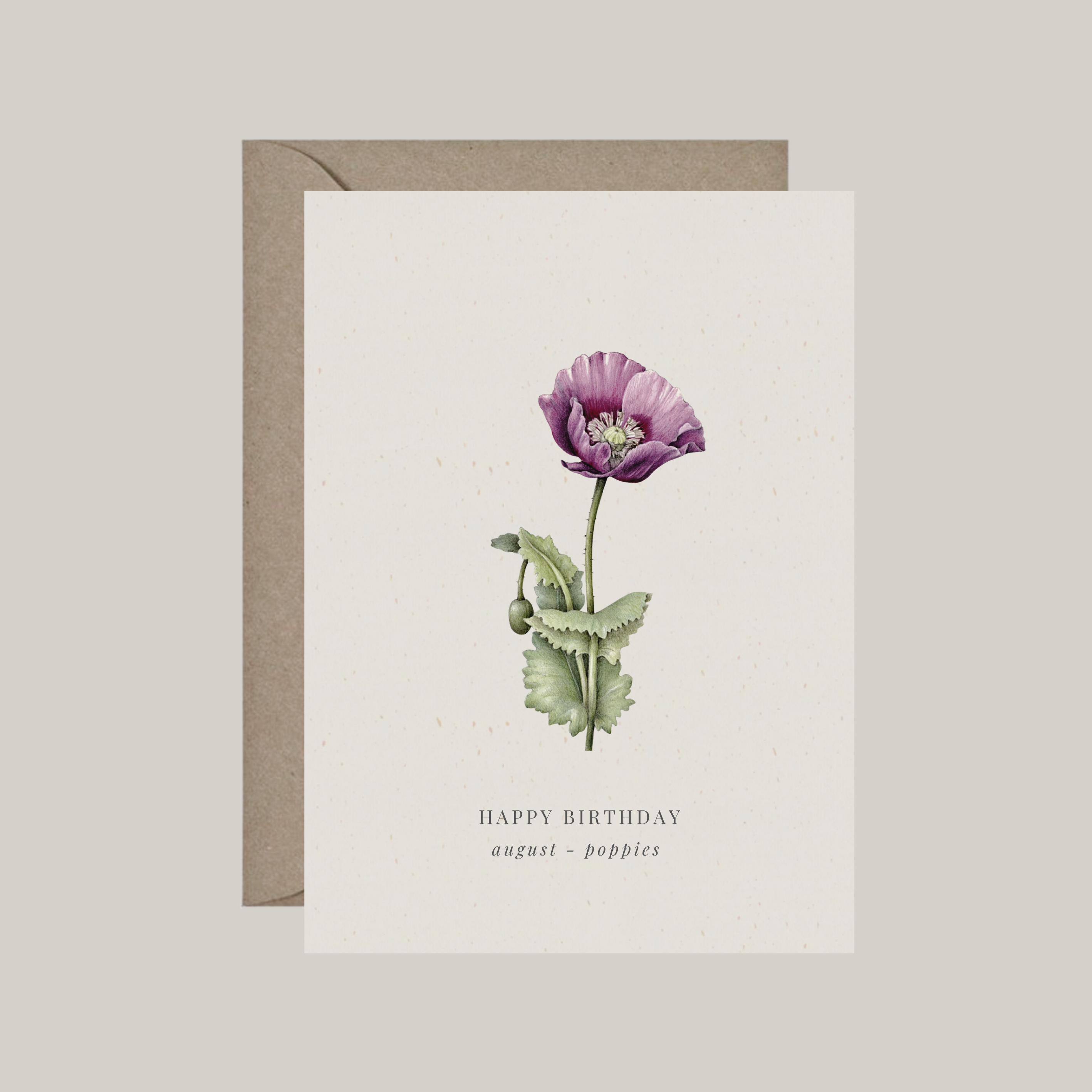 De Papierboetiek - Wholesale Birthday Card - Birth flowers | 12 birthday cards with envelope10