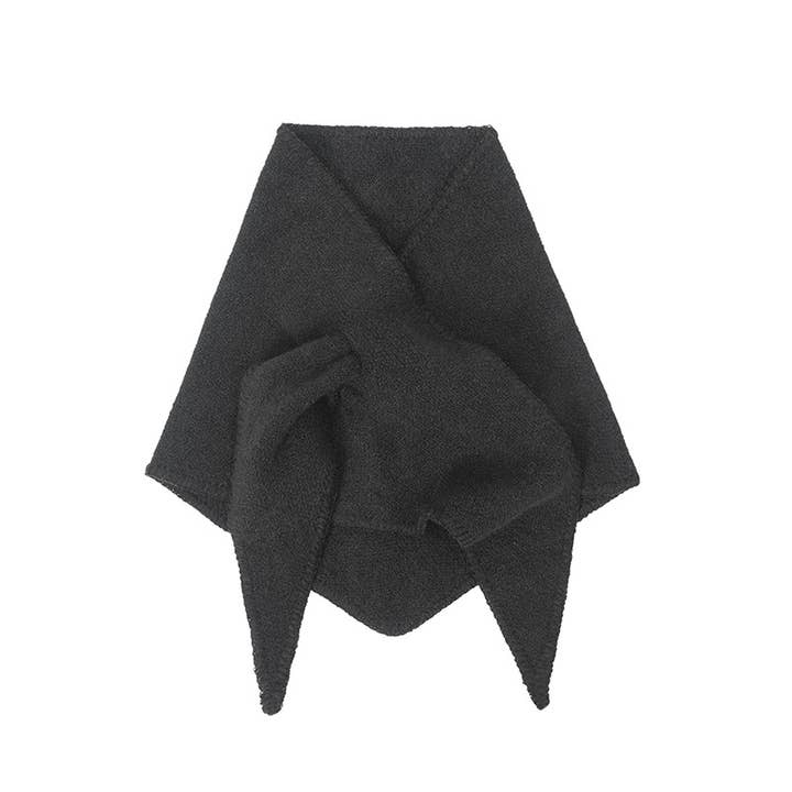 Adorro - Wholesale Scarf - Women's - Solid Knit Triangle Scarf13