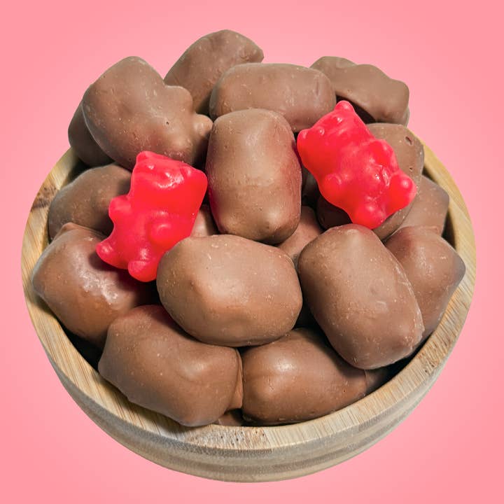 The Nut Garden, Sweetables, Utah Truffles - Wholesale Chocolate Covered Sweets - Cinnamon Bears, Milk Chocolate Covered (12 oz)4