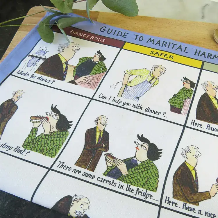 Dublin Gift Company – wholesale Kökshandduk – Vinglig guide till äktenskaplig harmoni kökshanddukar2