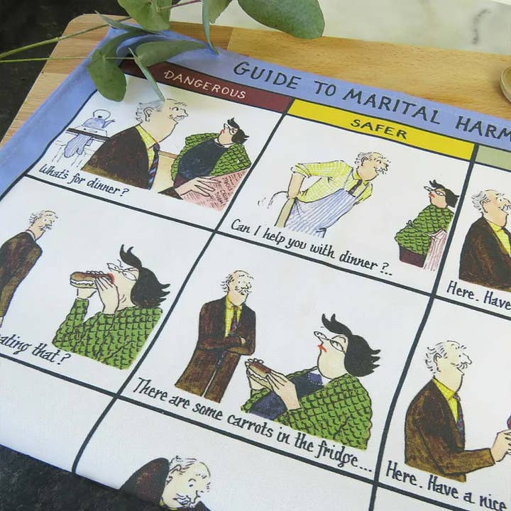 Dublin Gift Company – wholesale Kökshandduk – Vinglig guide till äktenskaplig harmoni kökshanddukar2