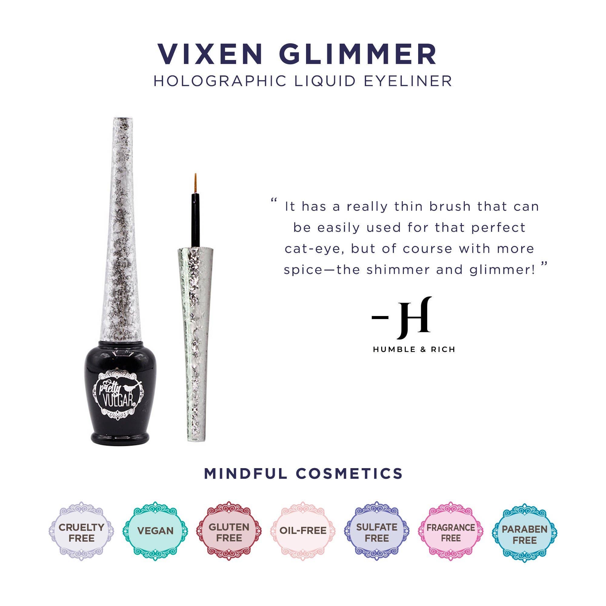 Blinc Cosmetics - Wholesale Eyeliner/Pencil - PRETTY VULGAR Vixen Glimmer: Holographic Liquid Eyeliner1