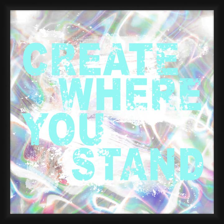 Creativity Ii Décoration murale encadrée 20 x 20 po pour la vente par PTM Images