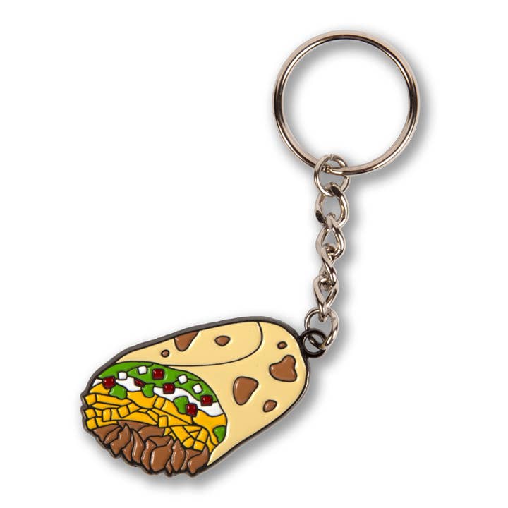 Cali Burrito Enamel Keychain for wholesale by Transit Tees