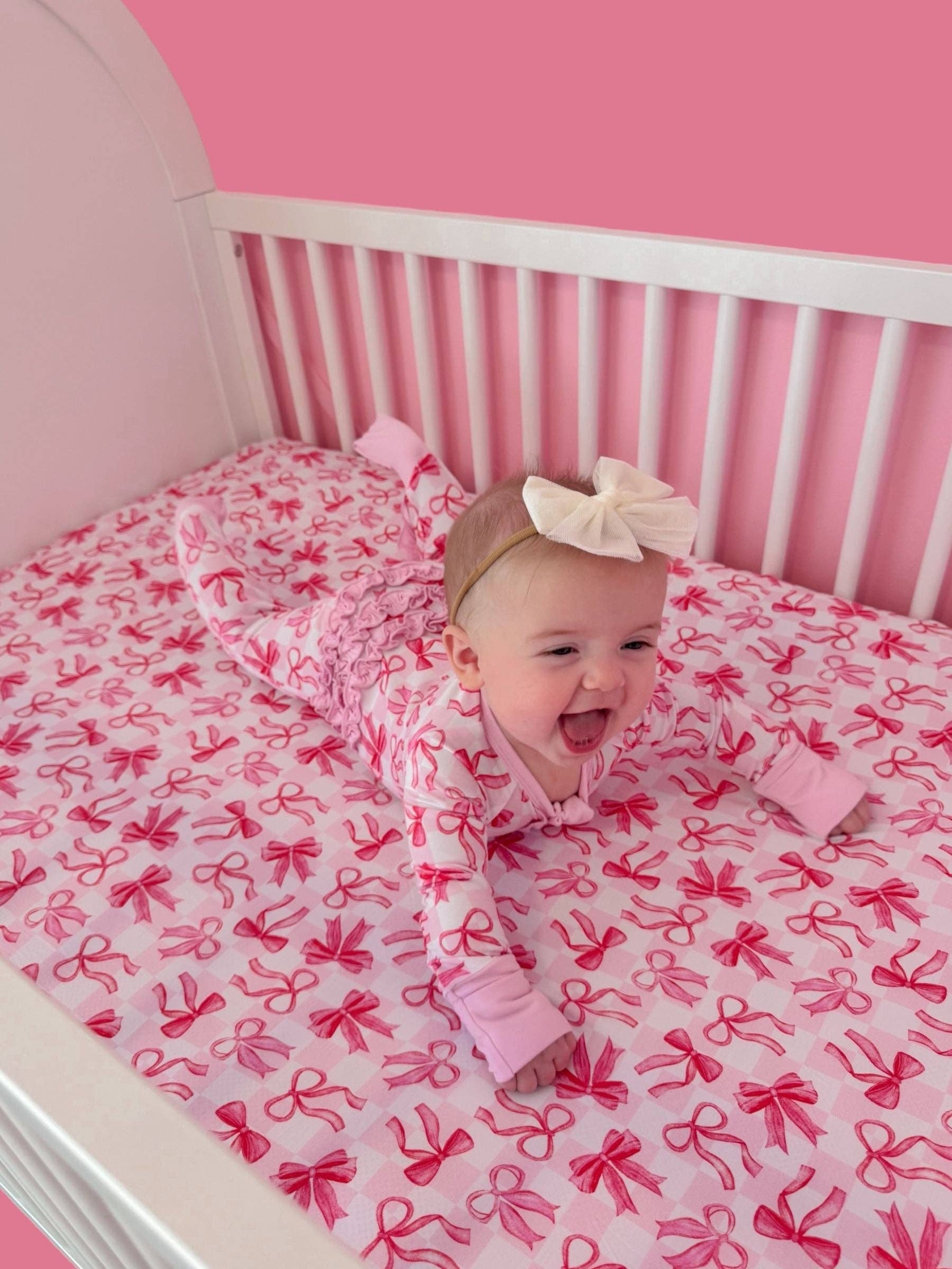 Dream Big Little Co. - Wholesale Jumpsuit - Baby - BOW CHECKERED CHARM DREAM RUFFLE ROMPER7