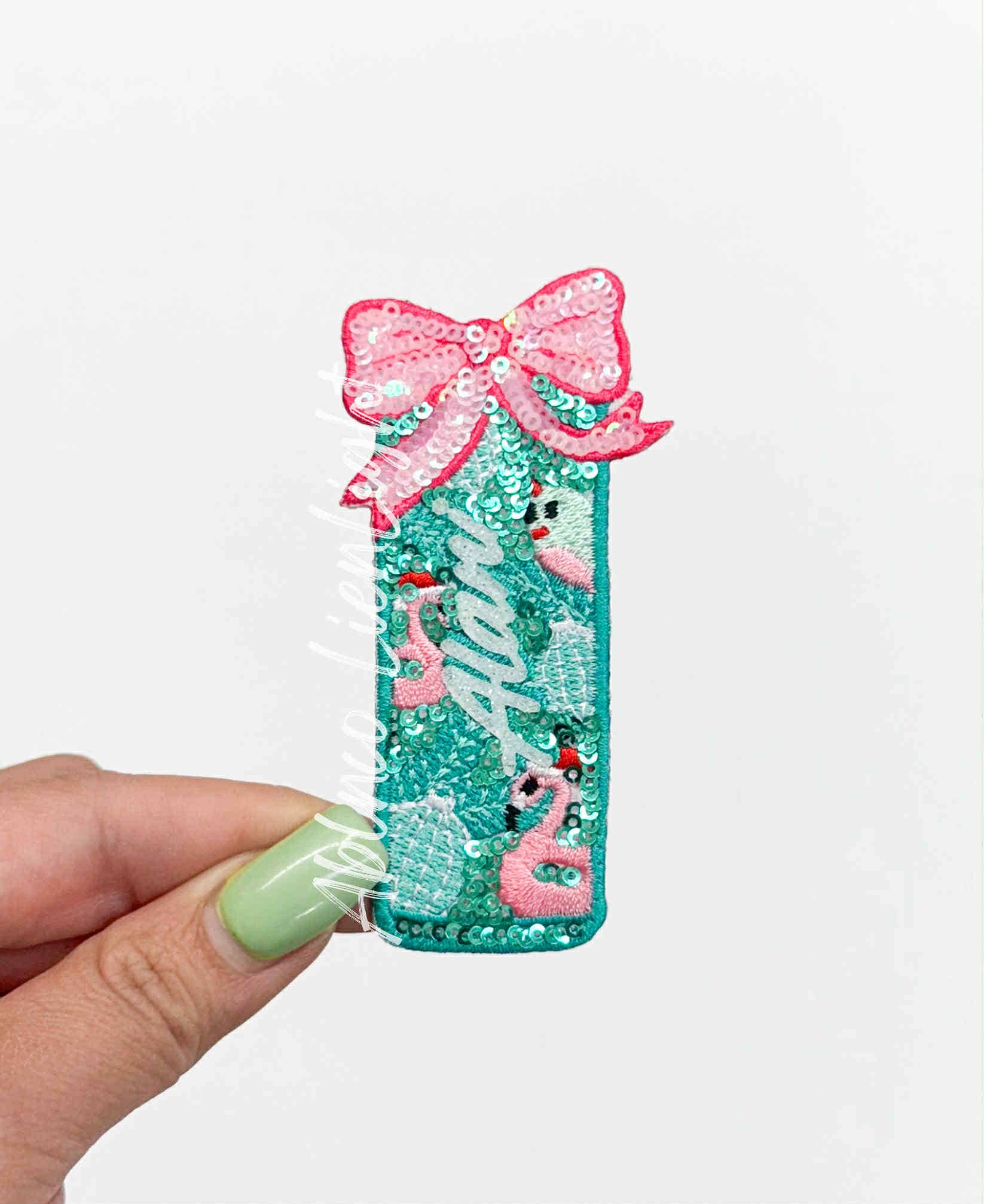 ABLNco - Wholesale Patch - Alani Winter Wonderland Energy Drink Sequin Patch0