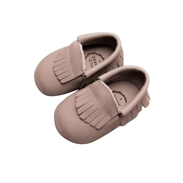 Wildchase - Wholesale Moccasins – Kids - Frill Moccasins - Rose Blush