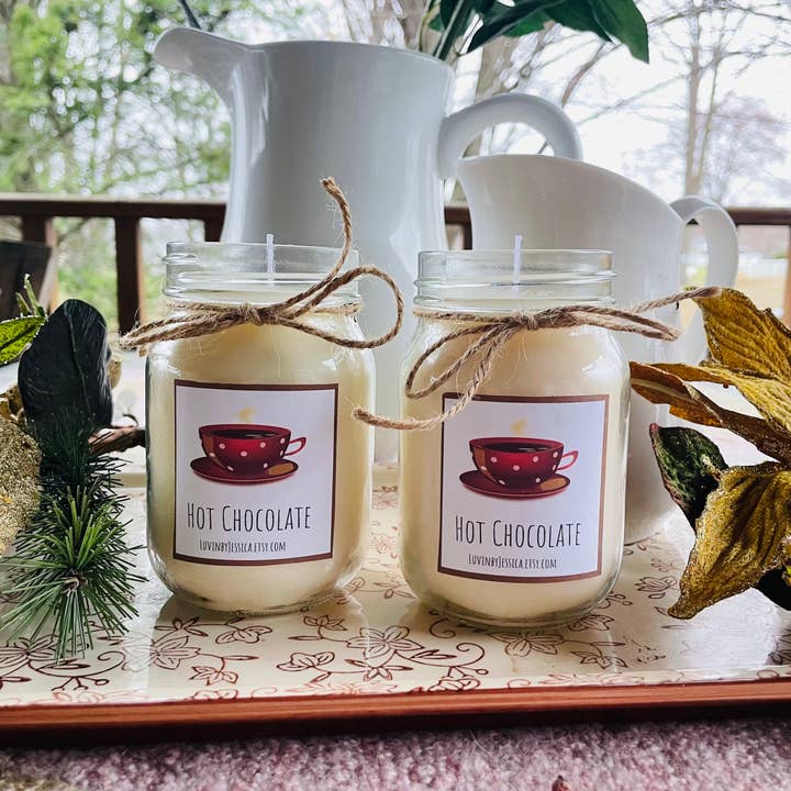 LuvinbyJessica.etsy.com - Wholesale Jar/filled candle - Wholesale 16 oz Soy Candles/16 oz No Label Candle Bulk4