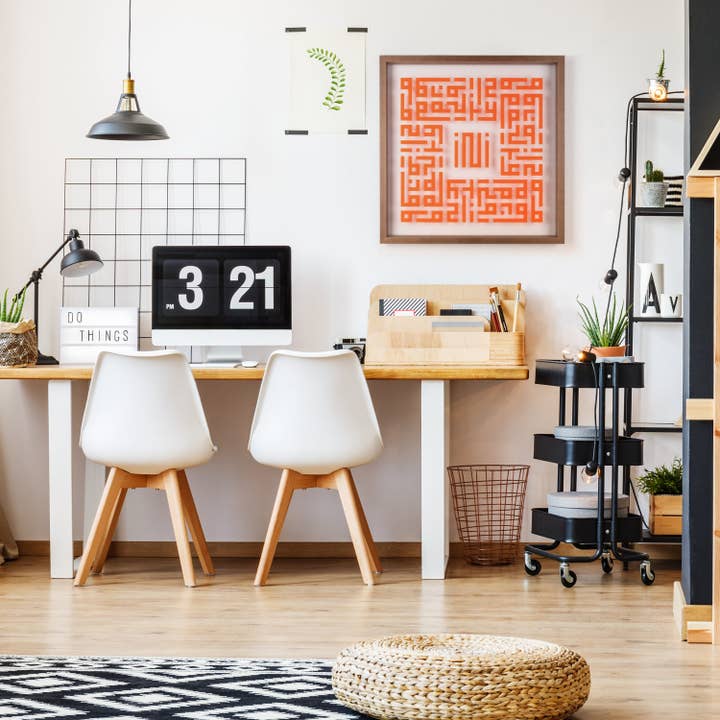 Cadre d'art mural 24 « x24", bois massif et deux couches d'acrylique pour la vente par Frameable-art