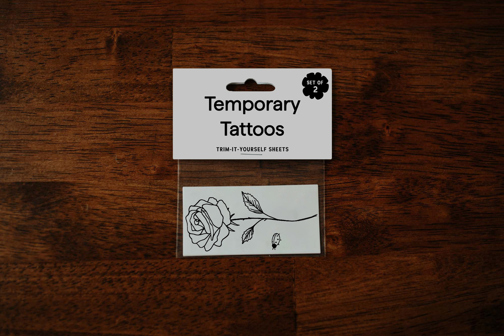 Saint Tattoos - Wholesale Temporary Tattoo - June Birth Flower - Rose Temporary Tattoos2