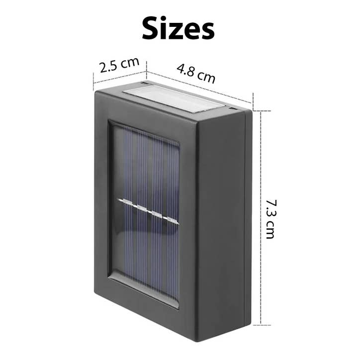 Mtistanbul LTD - Wholesale Outdoor/Lawn Light - Pack of 2 Solar Outdoor Wall Light - Waterproof for Garden &6