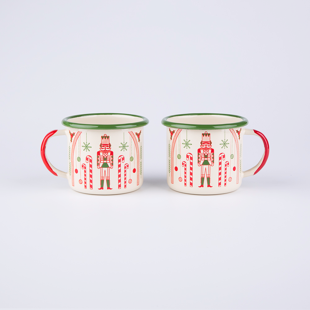 Emalco Enamelware – wholesale Kaffekoppar – 12 oz emaljmugg med Nötknäckare | JUL3