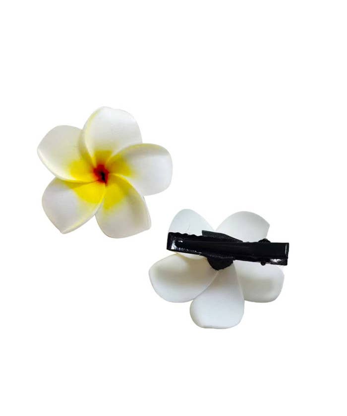 DK Hawaii - Wholesale Hair Clip - Women's - Small Plumeria Flower Hair Clips2