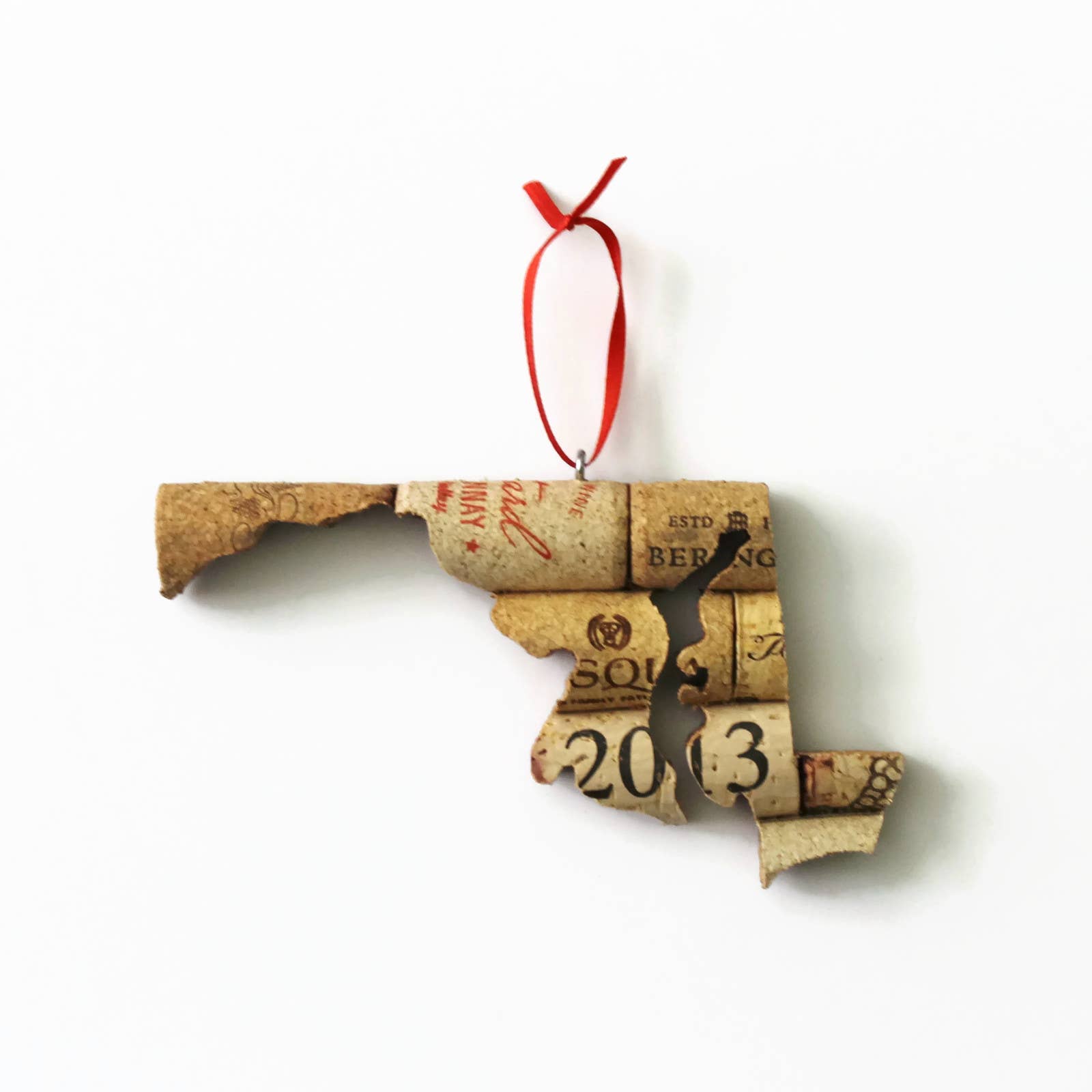 Desert Coastal Studios - Wholesale Ornament - Pick Your State Wine Cork Ornament - Gift for Wine Lover7