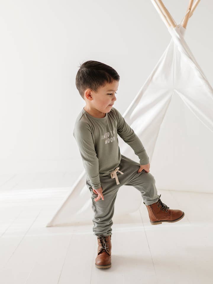 Boy's Joggers Bamboo/Cotton Baby/Kids Clothing Fall 2025 for wholesale by babysprouts clothing company