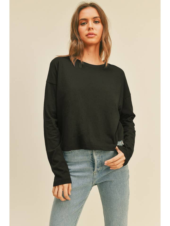 Honestee - Wholesale T-Shirt (Graphic) - Women's - Blank Long Sleeve T-Shirt
