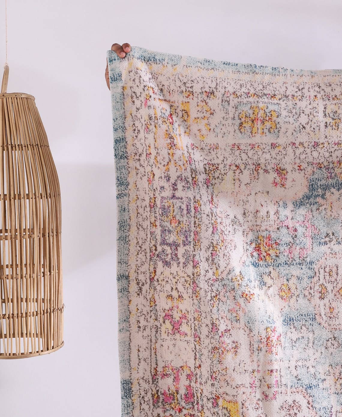 Linen Connections - Wholesale Area Rug - Atheena Boho Kilim Rug  Large Area Rug Home Décor - Grey2