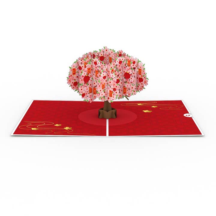 Lovepop Cards - Wholesale New Year's Card - Lunar New Year Cherry Blossom 5''x7'' Card, Pop-Up Cards2