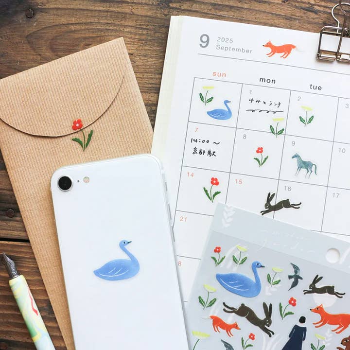 「FUNJI」In Japan - Wholesale Sticker - Nishi Shuku Japanese Sticker Sheets – Garden & SCENE Designs6