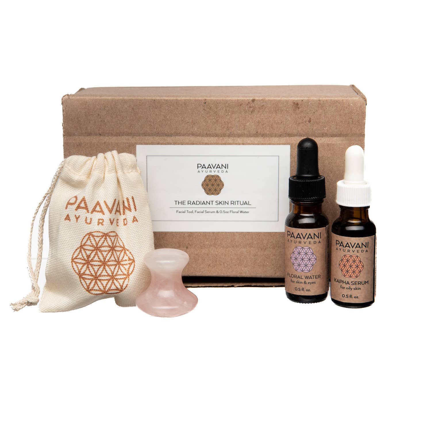 PAAVANI Ayurveda - Wholesale Facial Care Set/Kit - Radiant Skincare Ritual Kit – Rose Quartz Facial Massage Set5