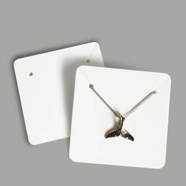 Zakka - Wholesale Jewelry Stand & Display - 200pcs Matte Paper Earring Necklace Pendant Card Display