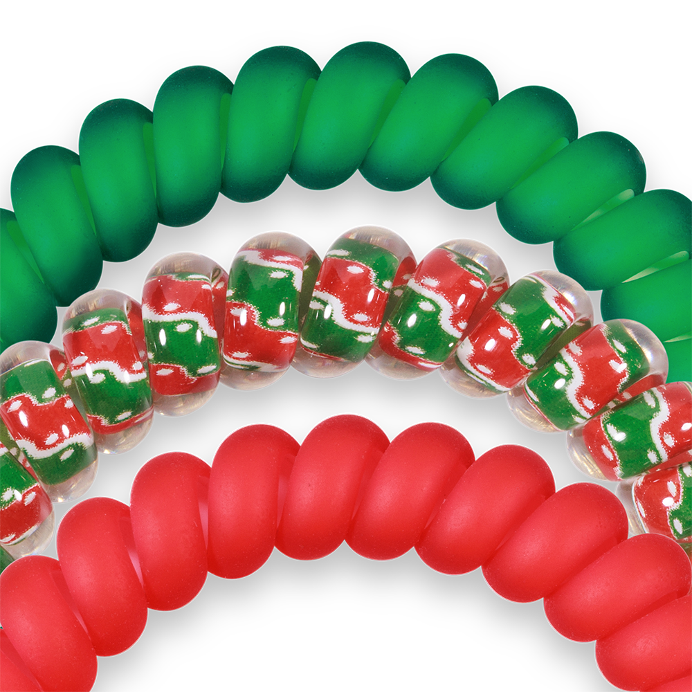 TELETIES – wholesale Hårsnoddar – Dam – Spiralhårspolar | Små | Naughty or Nice hårband2