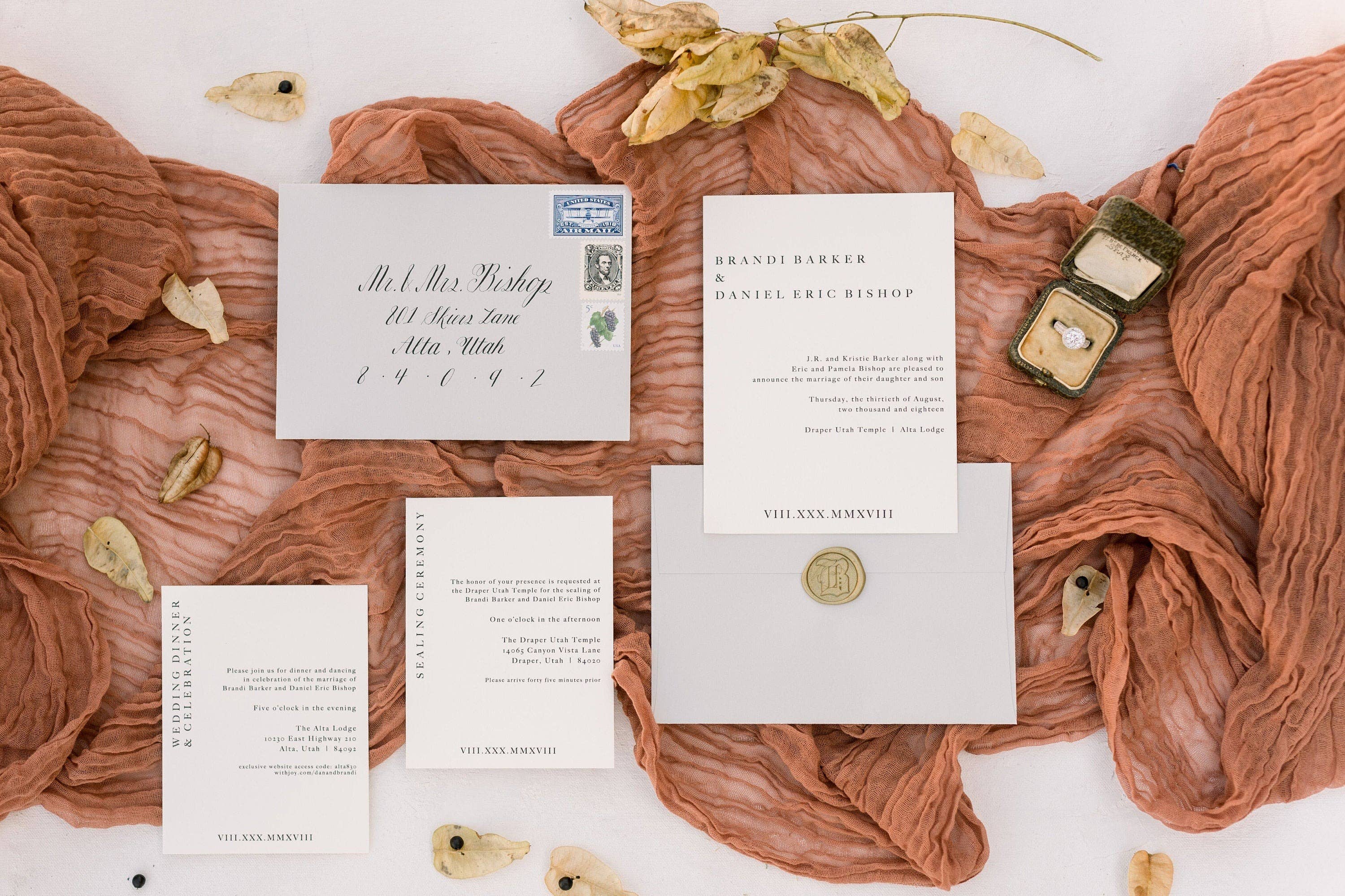 Amore Society - Wholesale Table runner - Terracotta Gauze Table Runner5