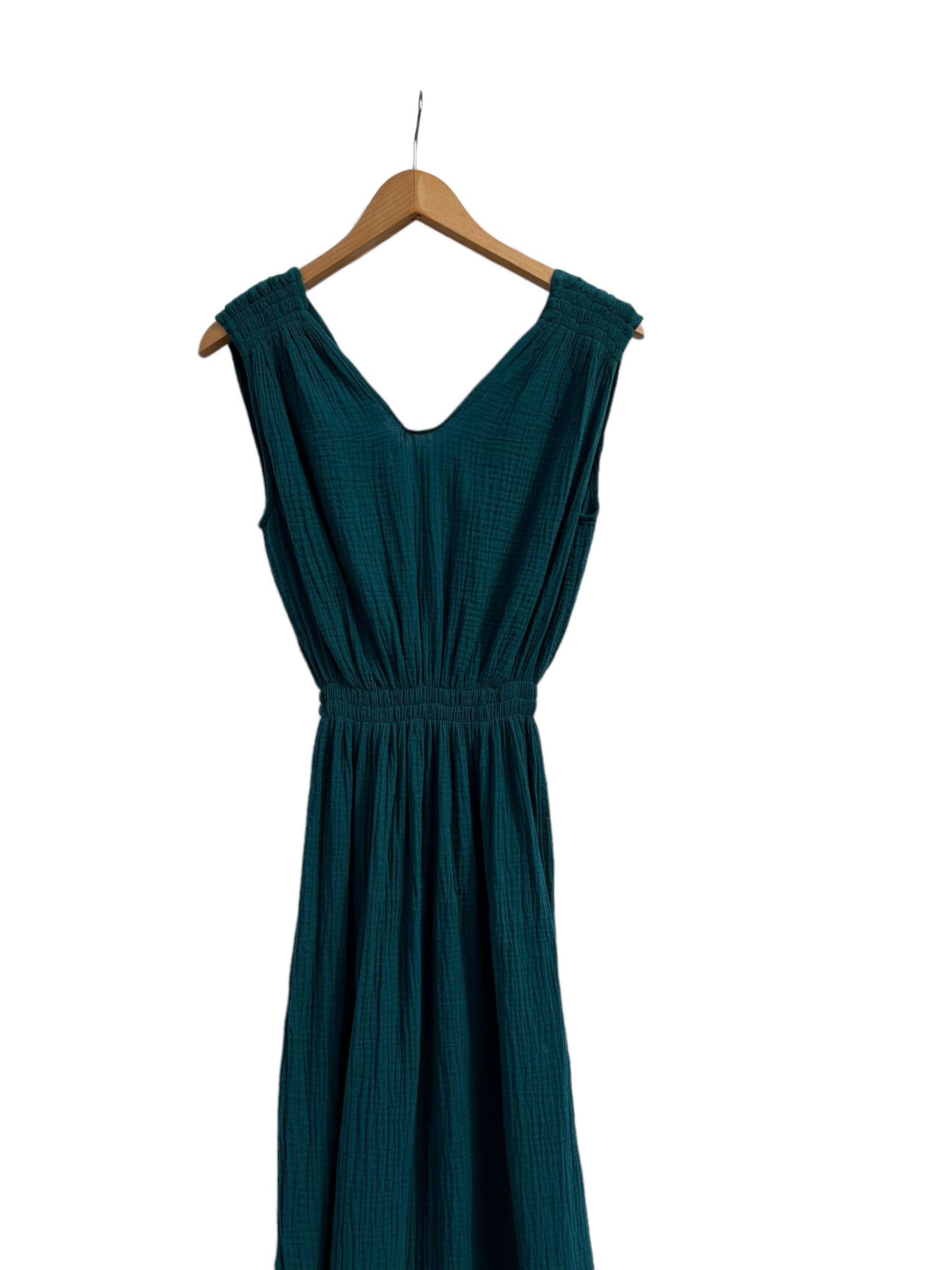 CECILIA SÖRENSEN - Wholesale Dress - Women's - 788 V Gathered greek dress in soft, organic, cotton1